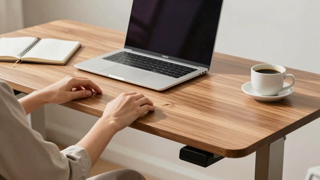 adjust desk for comfort