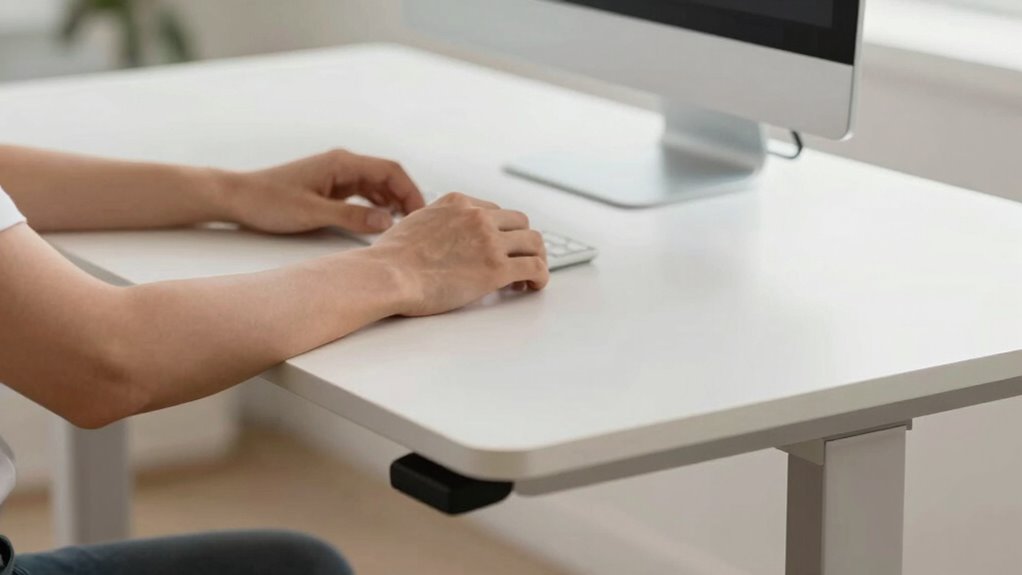 adjust desk for comfort