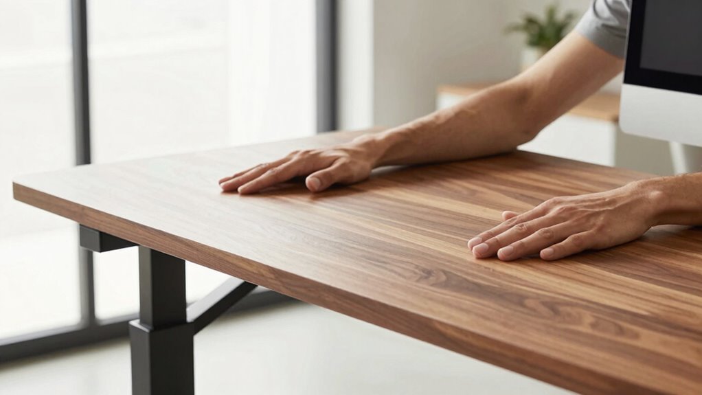 adjust desk for proper posture