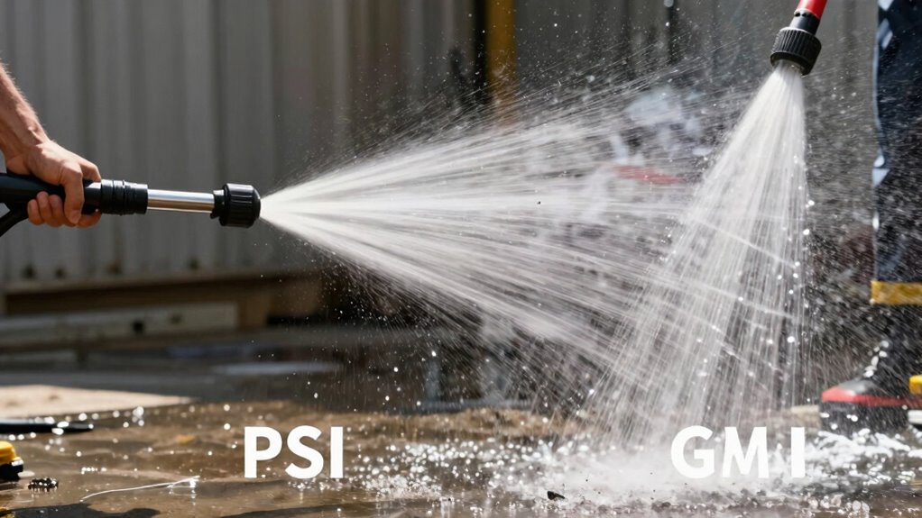 adjust pressure and flow