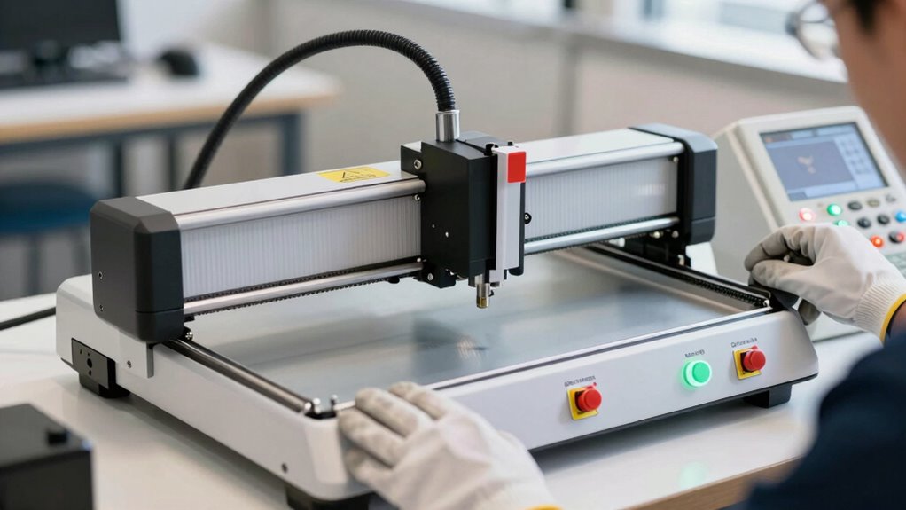 check laser safety features