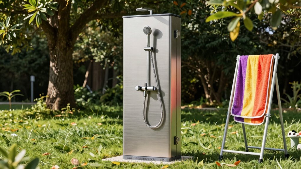 choosing portable outdoor shower