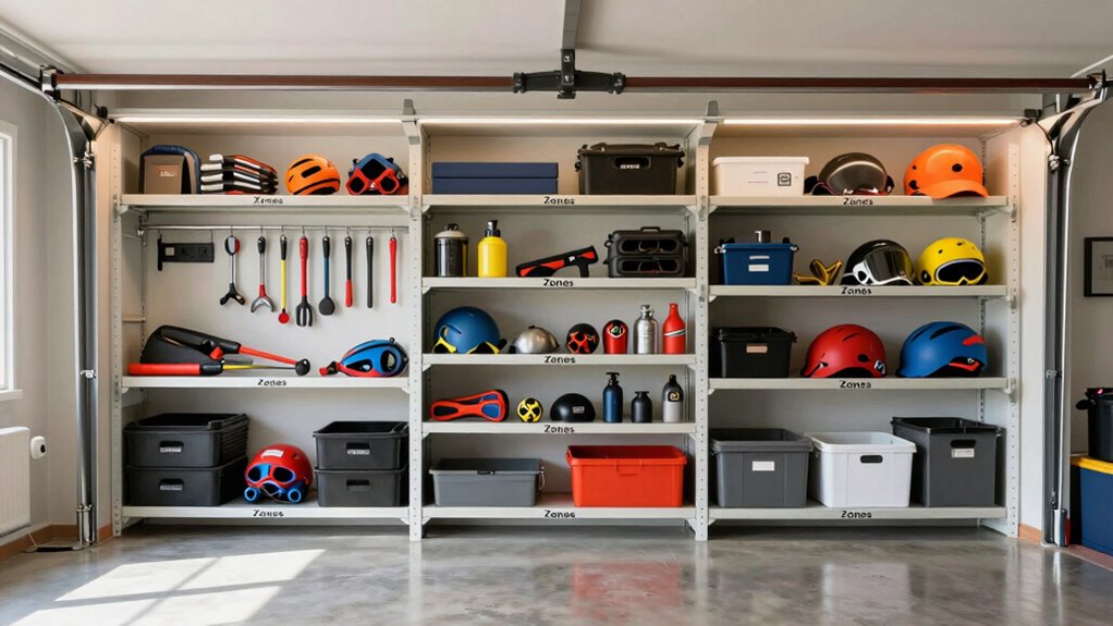 divide label store organize