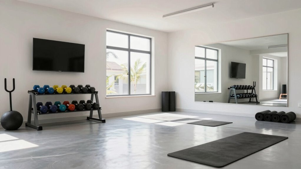 efficient garage home gym