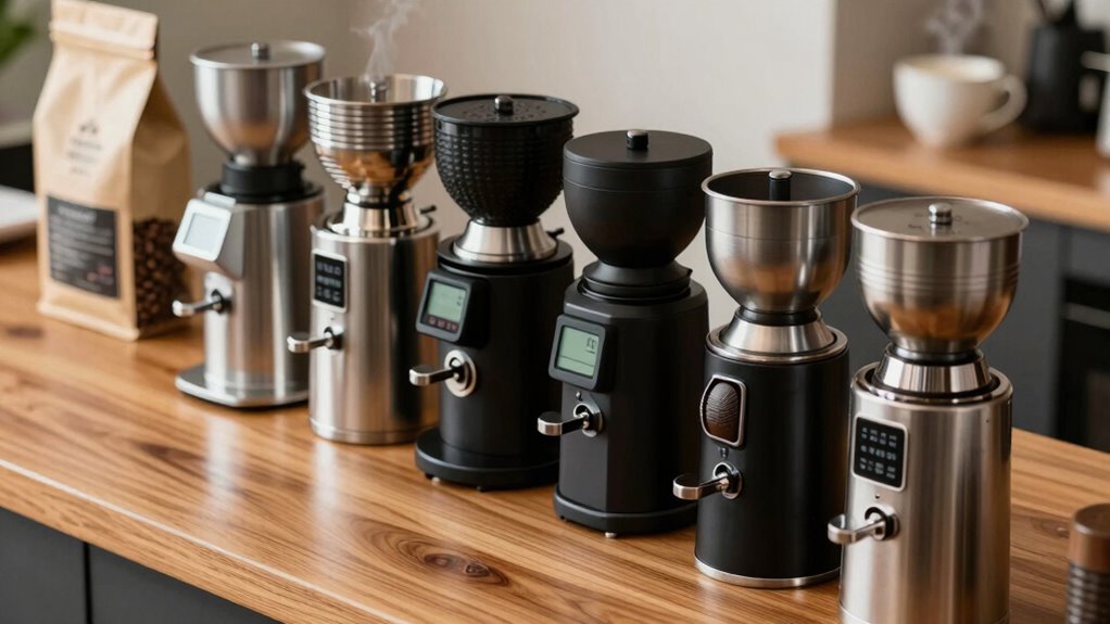 key burr grinder features