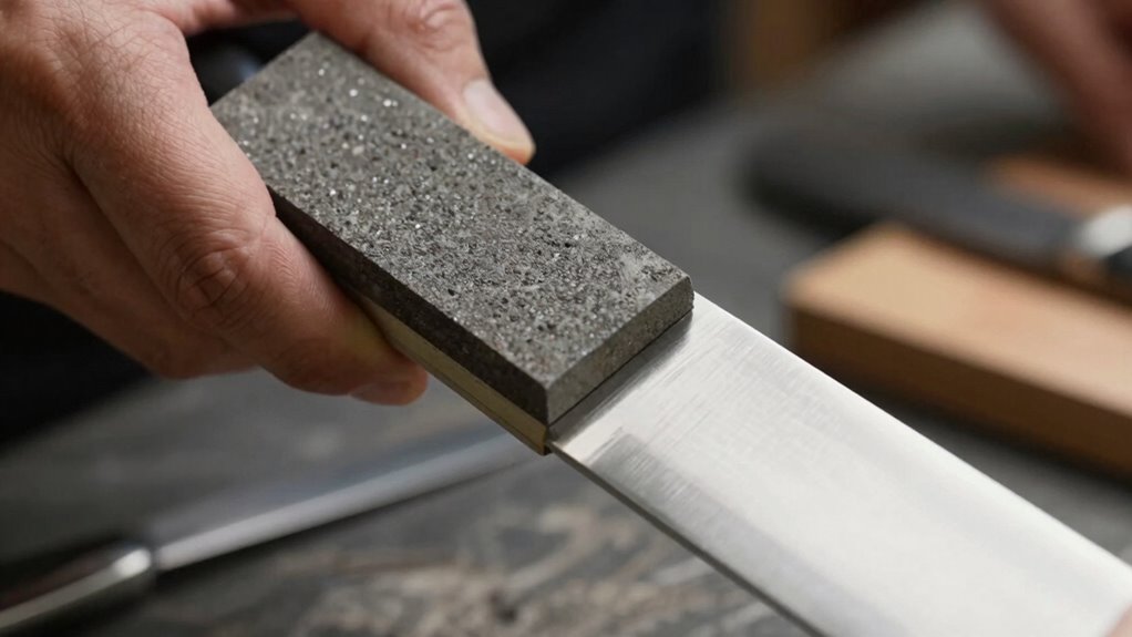 maintain consistent sharpening angle