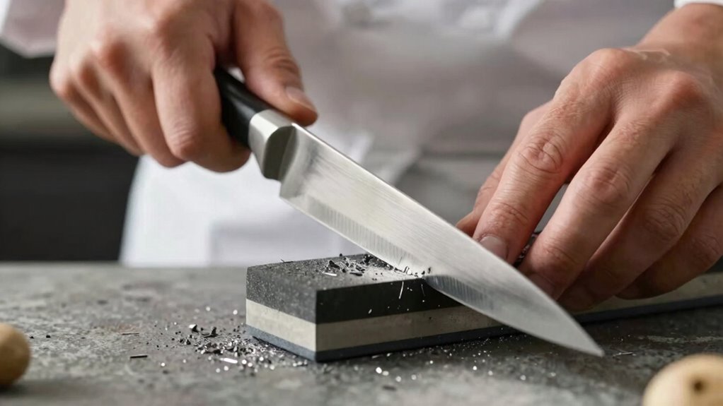 maintain proper knife angles