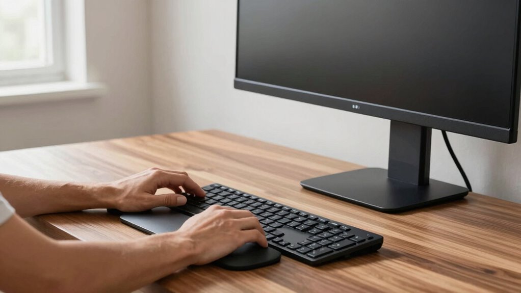 monitor placement and posture