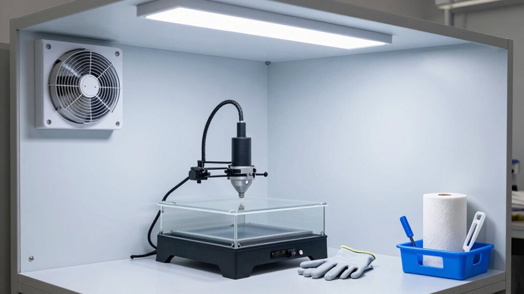 safe resin printing setup