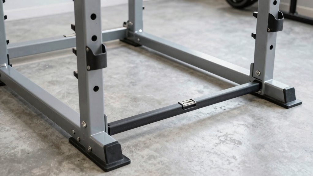 secure power rack floor stability