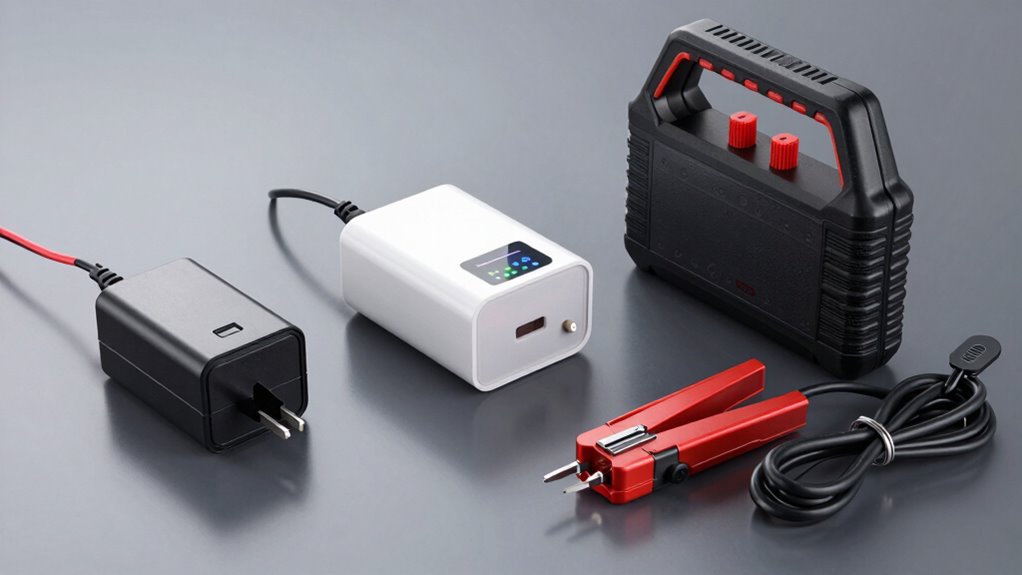 types of car battery chargers