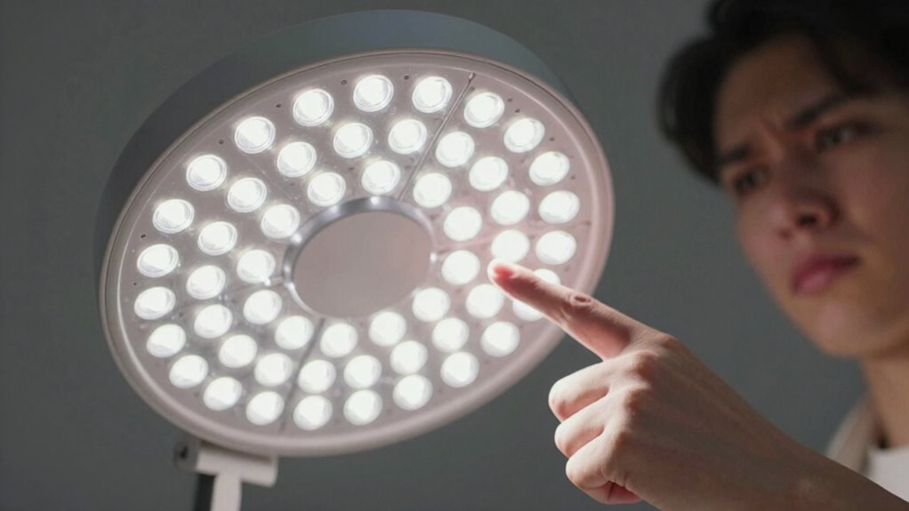 correct device placement and lighting