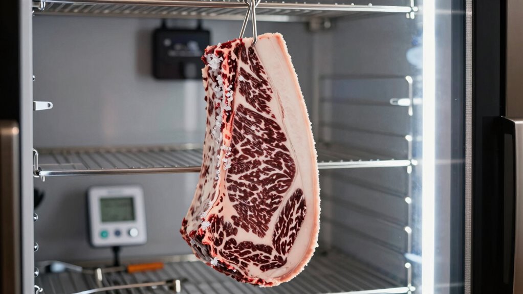 dry aging beef requires patience