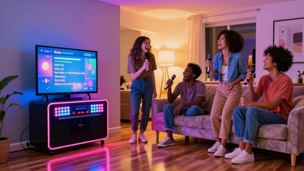 home entertainment with karaoke
