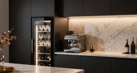 luxury kitchen beverage center