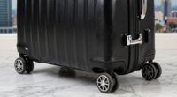 luxury luggage emphasizes friction control