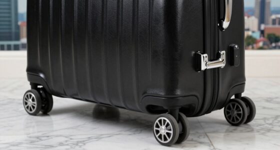 luxury luggage emphasizes friction control