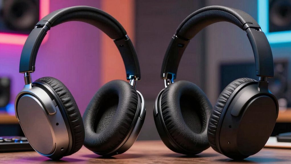 open versus closed headphone designs